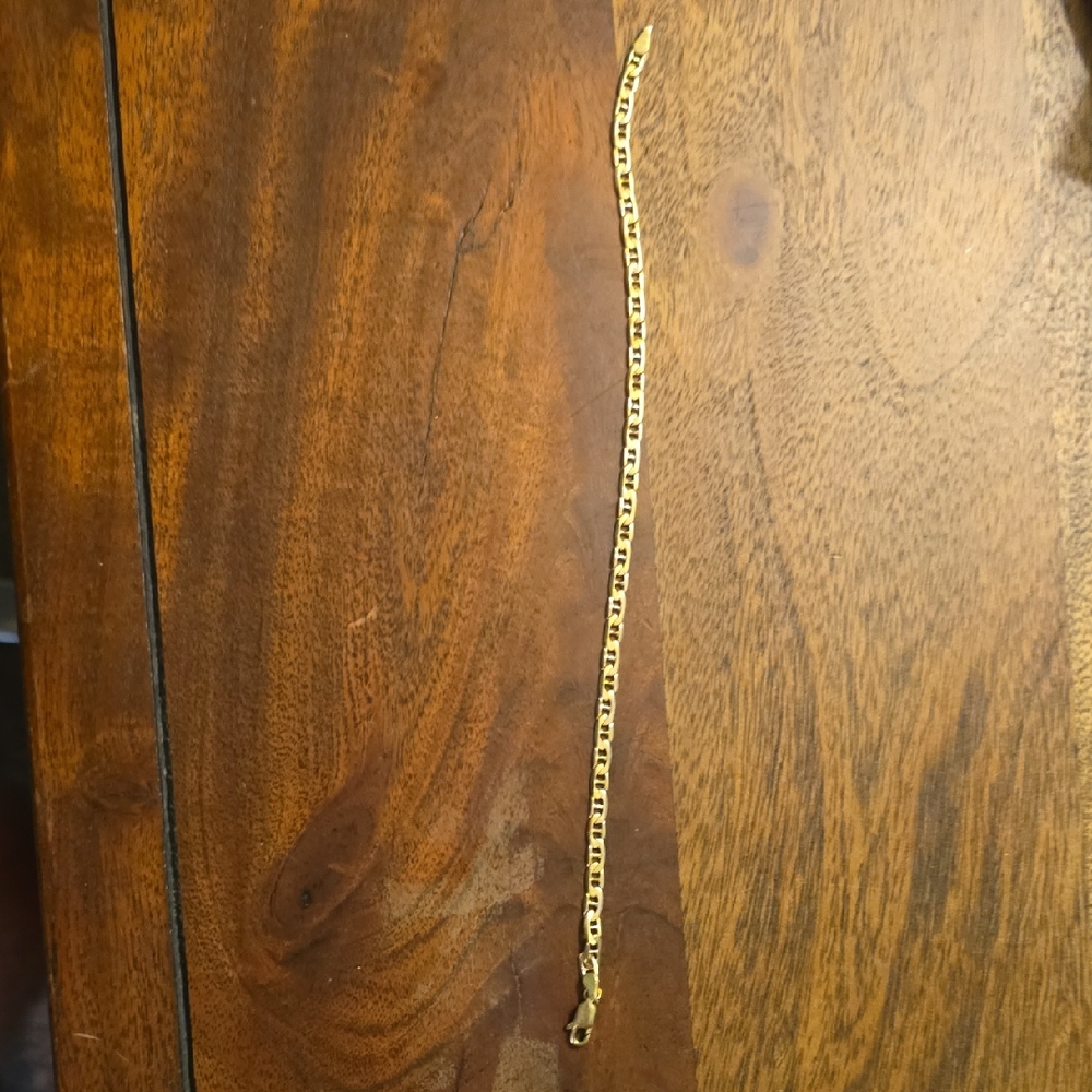 Gold and Black Chain Necklace